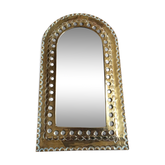 Brass mirror