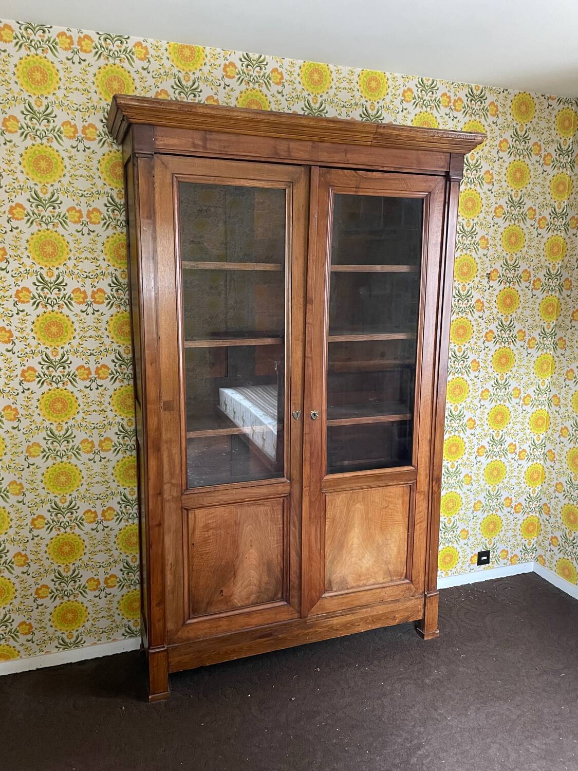 Cherry wood bookcase