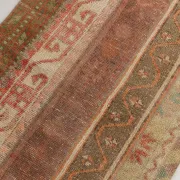 Red Brown Persian Runner Rug, Vintage Handmade Hallway Decor, 72x278cm