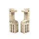Modern set of 2 travertine giraffe bookends, F.lli Mannelli, Italy 1970