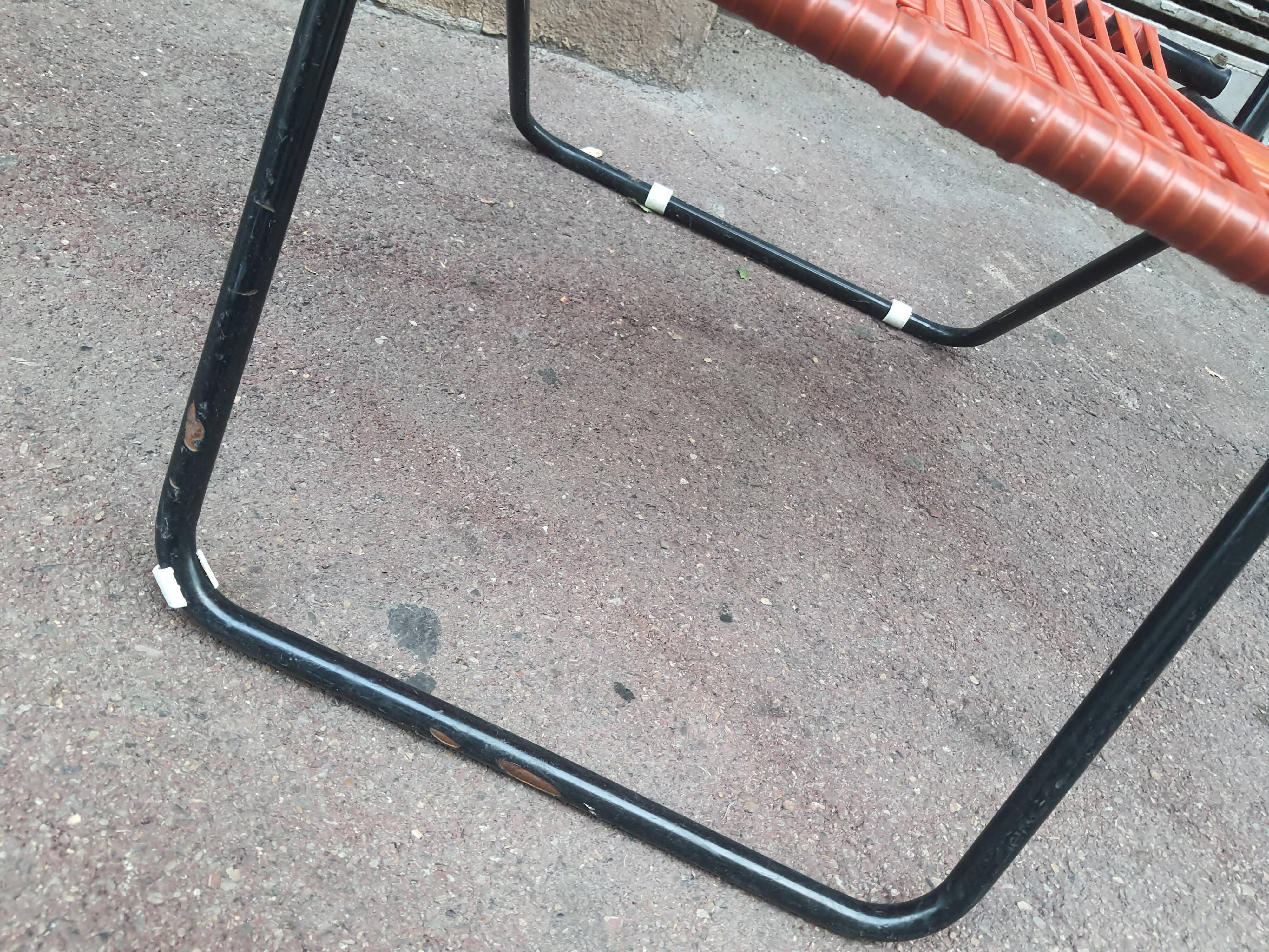 Pretty scoubidou folding armchair