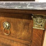 Empire dresser 3 drawers and grey marble tray
