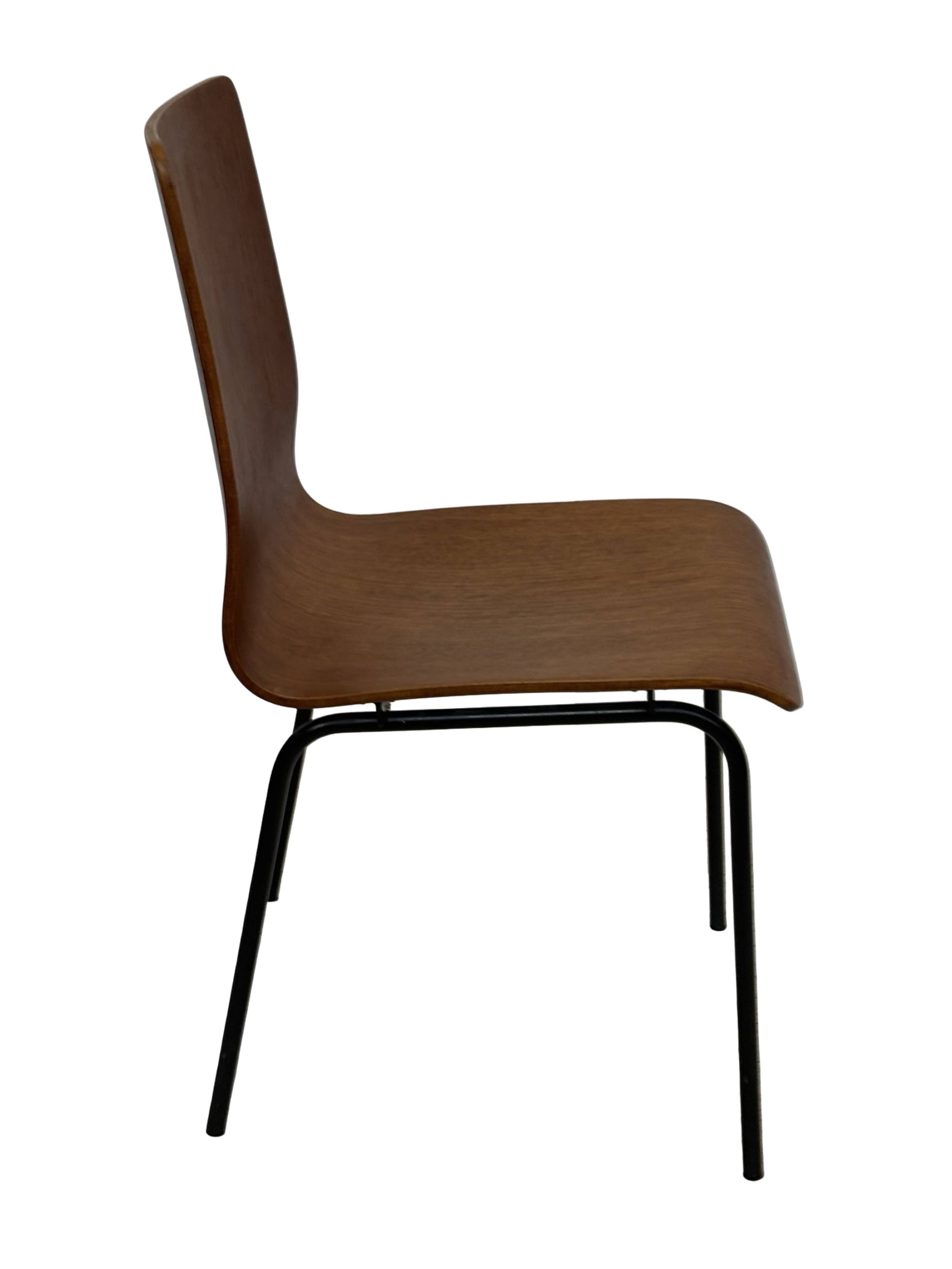 Vintage dining chair Friso Kramer for Auping 'Euroika' plywood design