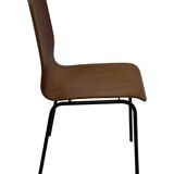 Vintage dining chair Friso Kramer for Auping 'Euroika' plywood design