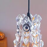 Crystal pendant lamp 70s