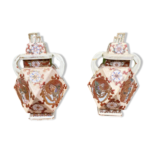 Vases chinois emaillés XIX