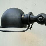 Double Industrial Graphite Floor Lamp 8-arm Jieldé by Jean Louis Domecq France 1960