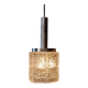 Vintage 1960s ceiling lamp, Venice, Crystal/steel