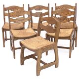 Set of 6 Guillerme and Chambron chairs