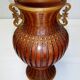 Antique Shanghai vase woven rattan bamboo ceramic People's Republic of China