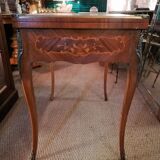Louis XV style game table in marquetry