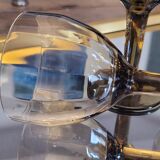 60's smoked port glass