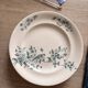 Lot 6 Plate Plates Faience Longwy Model Mignon