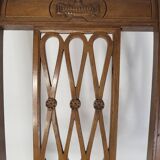 Chaise en bois et cannage