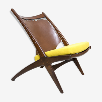 Iconic "Krysset" Chair Design Fredrik Kayser For Gustav Bahus 50s 60s Scandinavian Modern