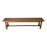 Raw oak bench