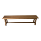 Raw oak bench