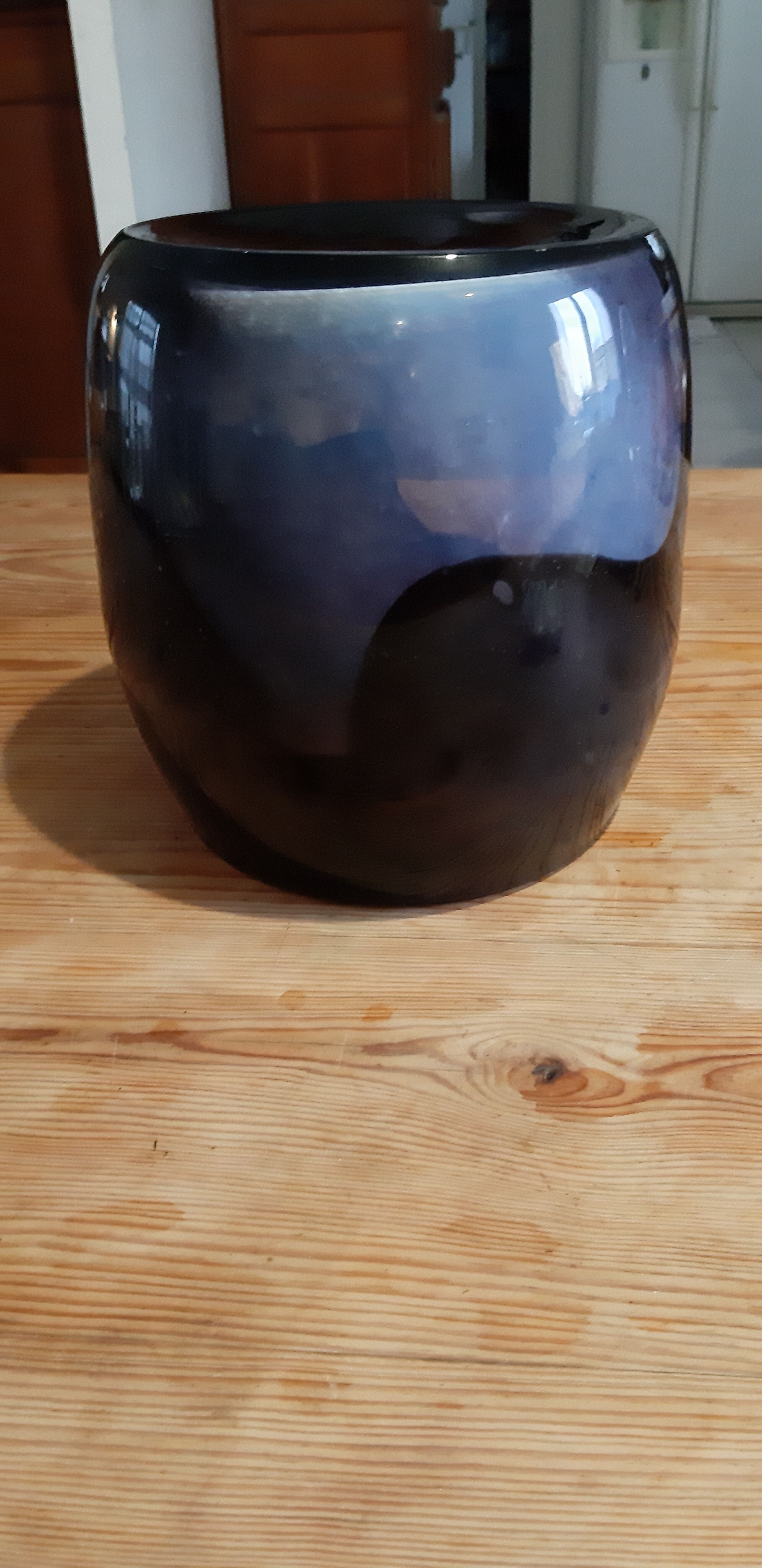 Vintage multilayer two-tone glass vase