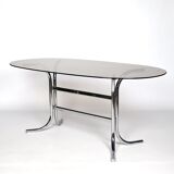 Chrome dining table 70s