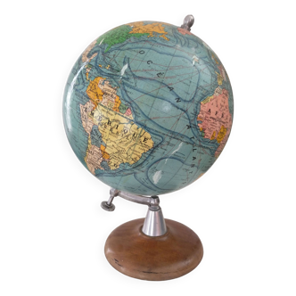 Terrestrial globe drawn by j forest edited by girard barrere & thomas