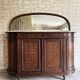 Grand meuble vintage en bois style marquetterie