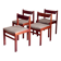 4 chaises de salle à manger H.W. Klein pour Bramin – teck – années 60