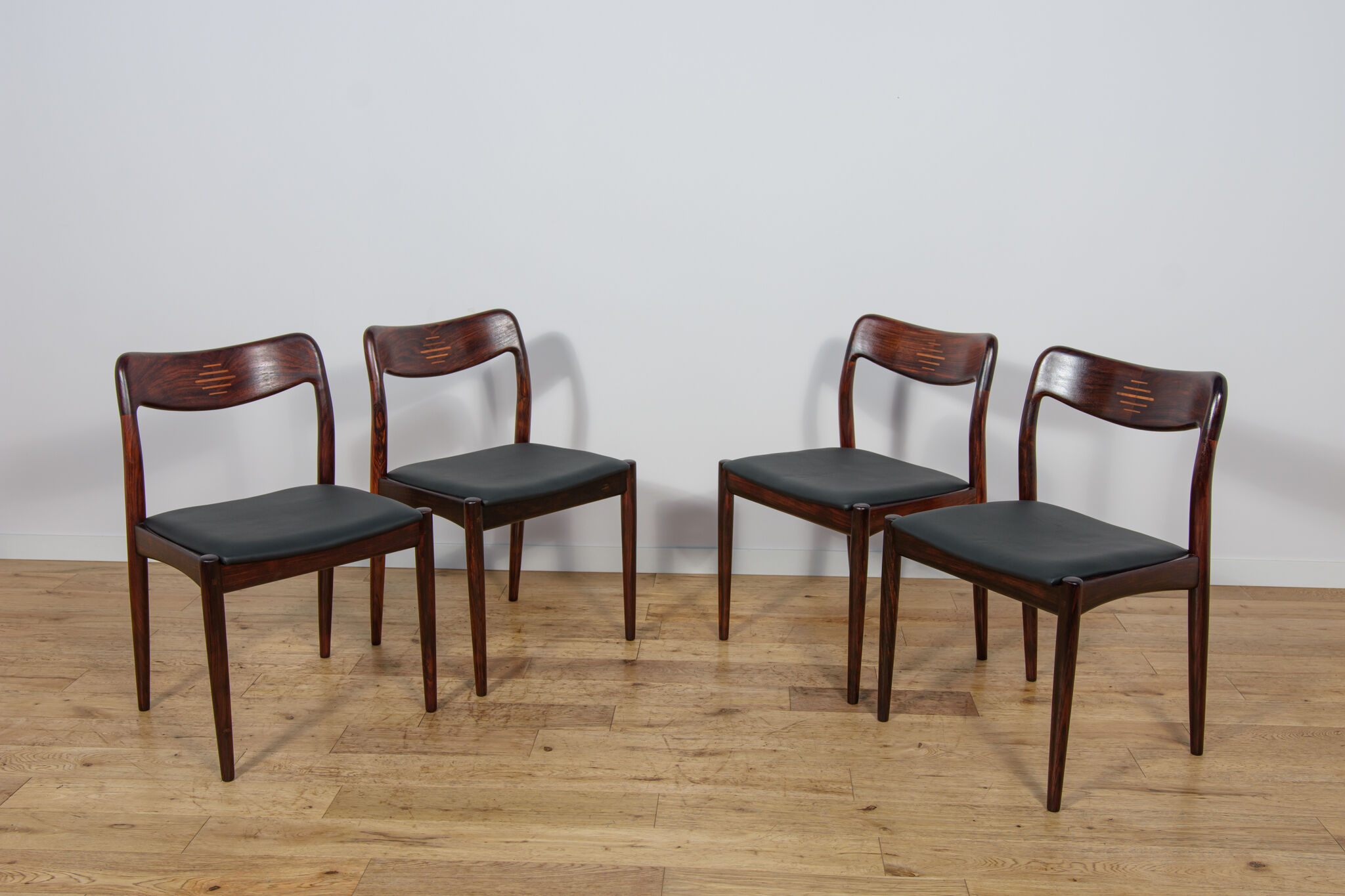 Mid-century Danish dining chairs from Uldum Møbelfabrik, Denmark, 1960s, set of 4