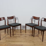 Mid-century Danish dining chairs from Uldum Møbelfabrik, Denmark, 1960s, set of 4