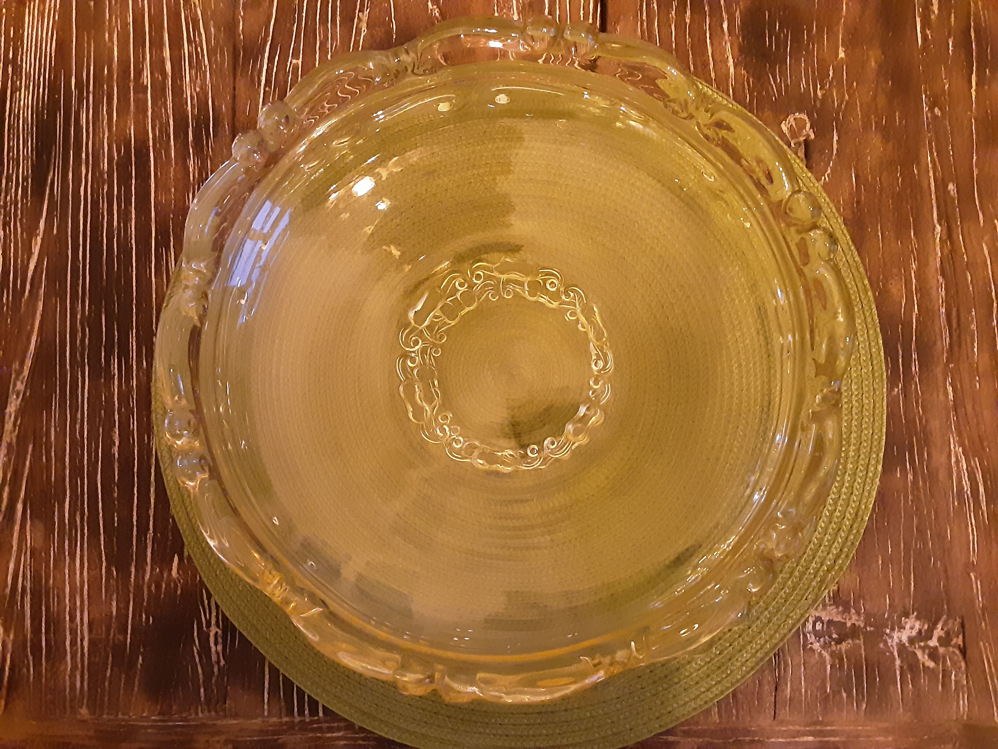 Coupe et plateau verre