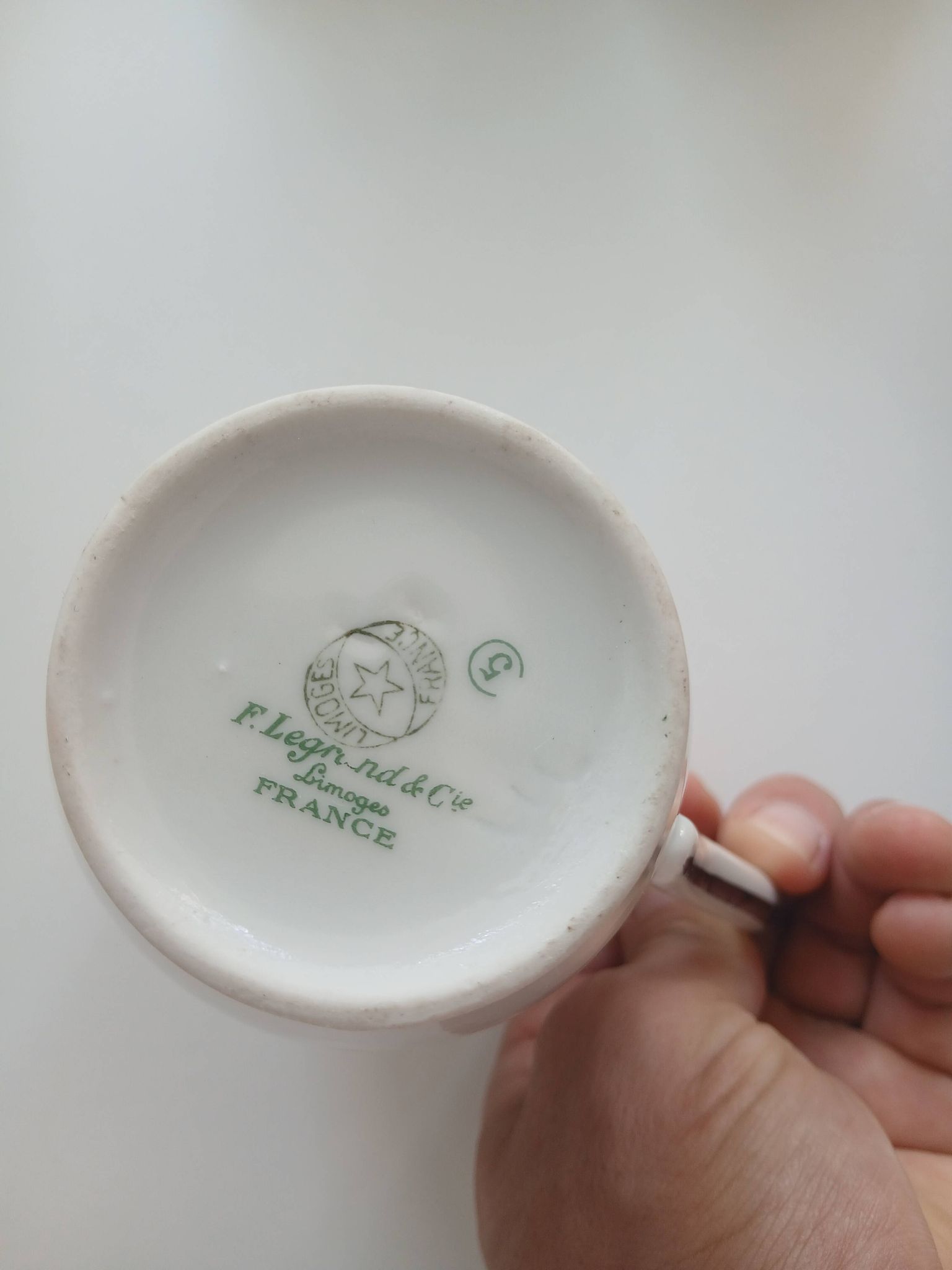 Antique coffee service in Limoges porcelain – F. Legrand & Cie