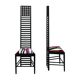 Mid-Century Modern Mackintosh "292 Hill House 1" Italian Pair of Ashwood Chairs