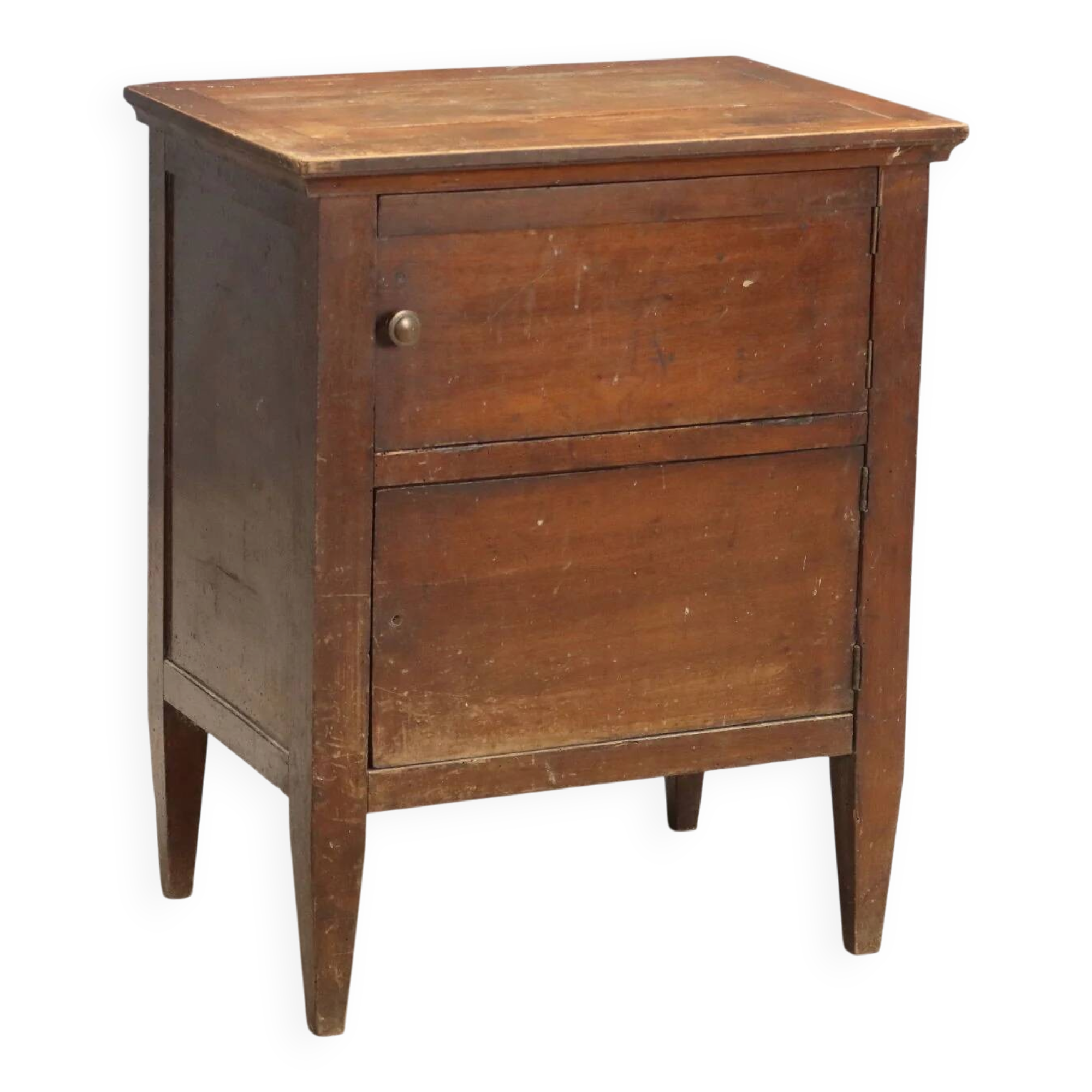 Directoire bedside table in walnut - Italy late 18th century