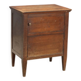 Table de chevet Directoire en noyer - Italie fin XVIIIe siècle