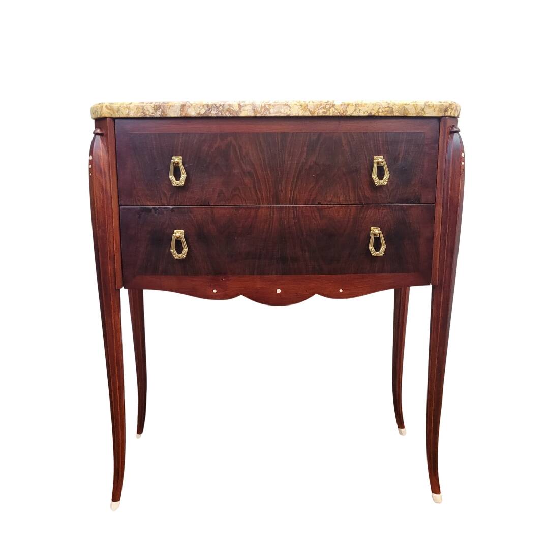 Art Deco dresser, siguiendo JE Ruhlmann, wood and colors, 40's - France