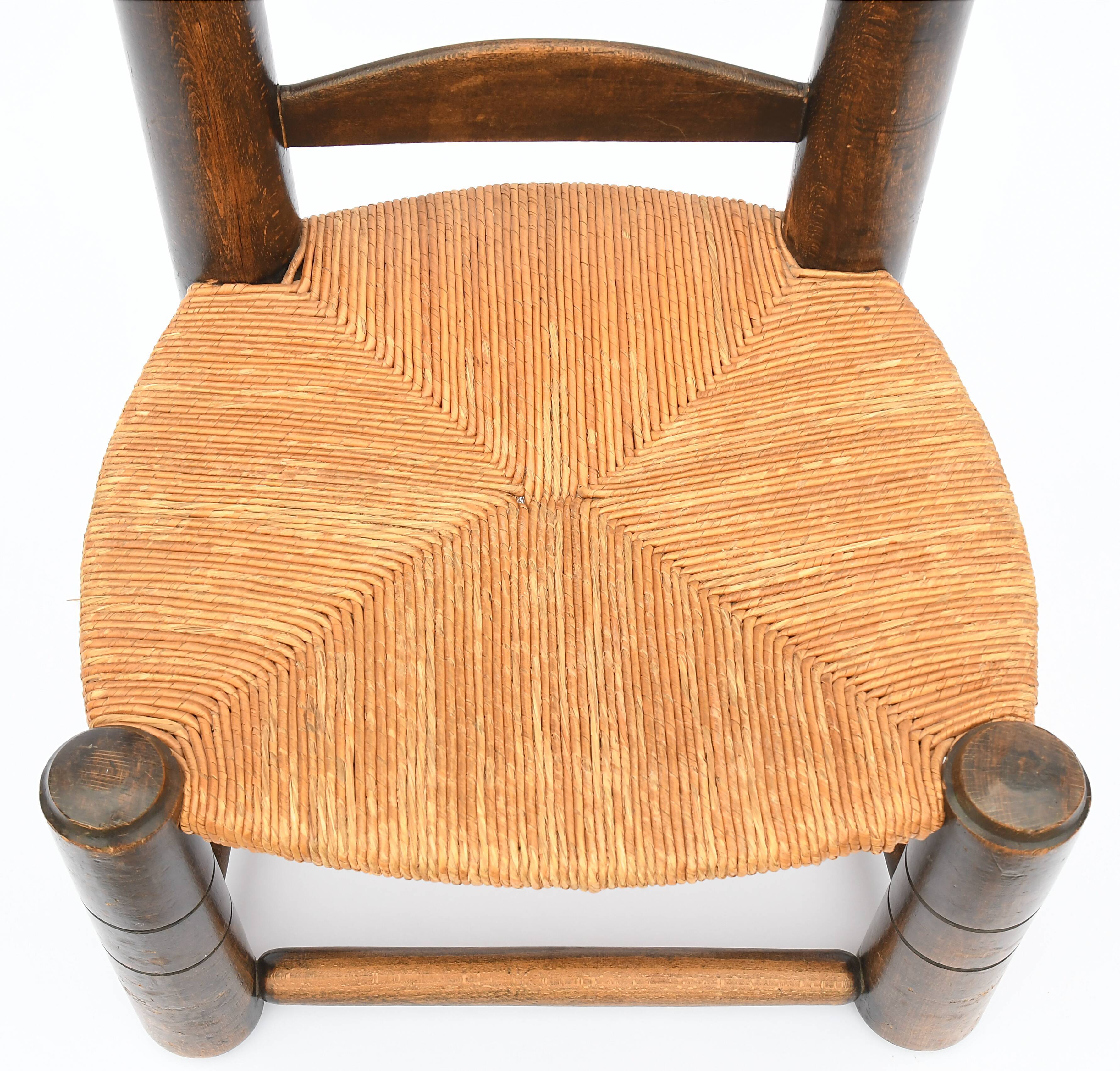 Mulched low chair, known as fireplace chair brutalist style