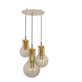 Rare Trio de lampes suspendues "Maxi Globe Lighting" par RAAK Amsterdam, années 1960
