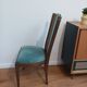 Pair of vintage 1930s chairs in wood and velvet (Art Deco style)