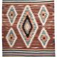 Large Woll Kilim Rug, Red Vintage Turkish kilim carpet 260x360 cm