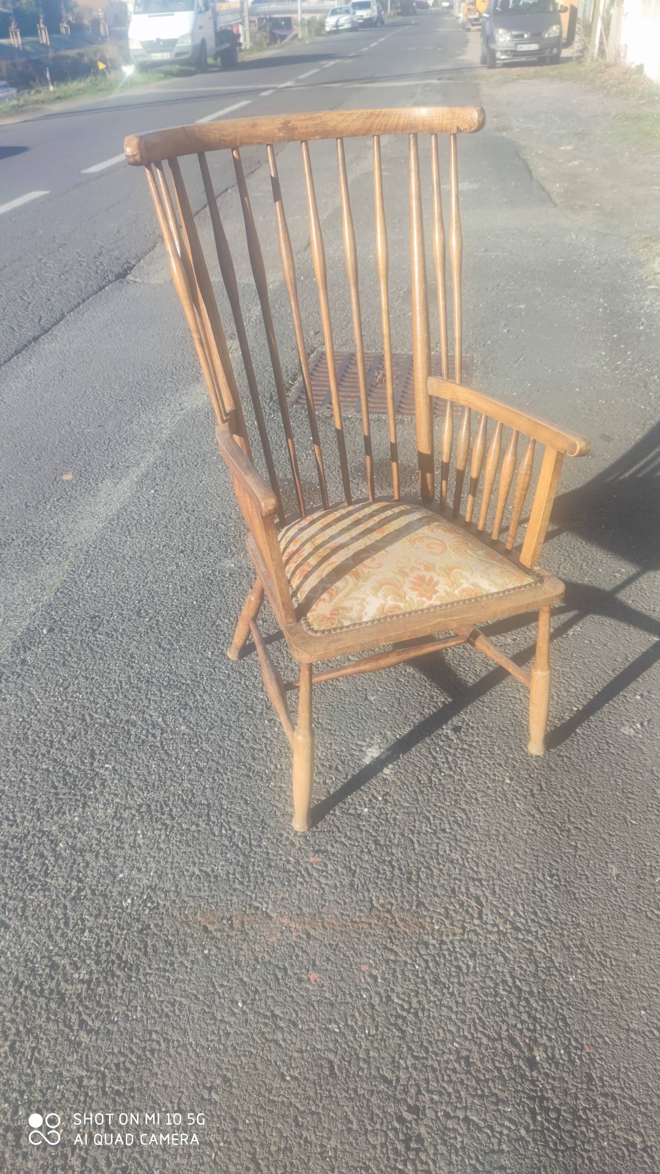 Fauteuil à haut dossier vers 1950/60