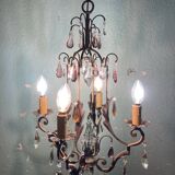 Iron chandelier with tassels