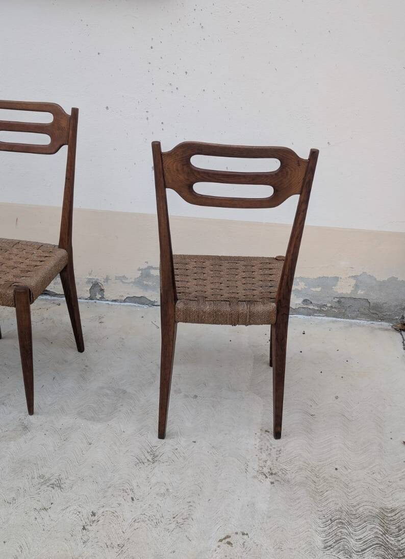 Interwar Italian Rationalist Set: Table and 4 Chairs