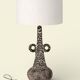 A very large table lamp in "Fatlava," by Marius Giuge, Vallauris, 1960s.