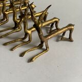 Porte couteaux antilopes laiton