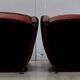 Pair of Small Club Armchairs in Sheepskin - Reproduction