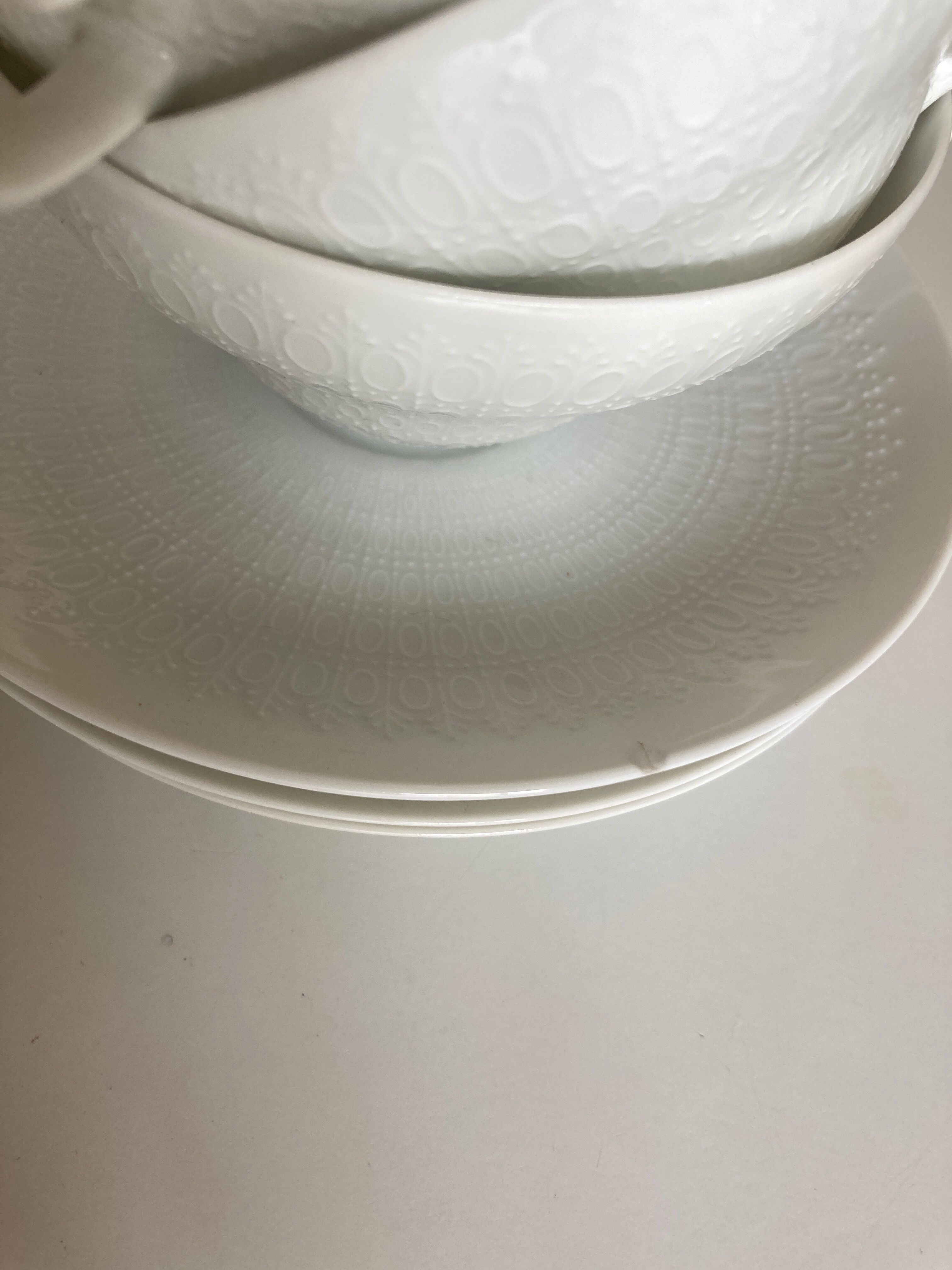 Set of 8 lunches Romance Bjorn Wiinblad for Rosenthal Denmark 1959