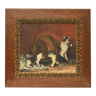 Oil on canvas "The Cats"