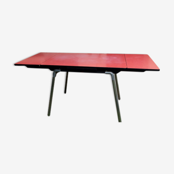 Table formica rouge Lafa