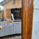 Art Deco Mirror Wood and Gold Stuk