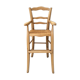 High chair for children in mulched seated wood