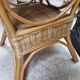 Rattan pedestal table